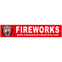 2 ft x 10 ft Dominator Sign Fireworks For Sale - Fireworks Promotional Supplies 