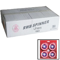 RWB Spinner Wholesale Case 150/4 Fireworks For Sale - Wholesale Fireworks 